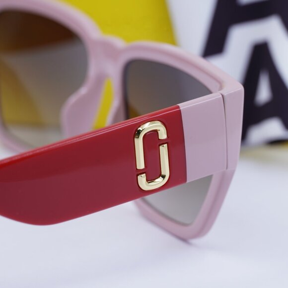 Marc Jacobs MARC 646/S 0C48 HA Square Sunglasses - Pink Red\Brown Gradient - Picture 6 of 10